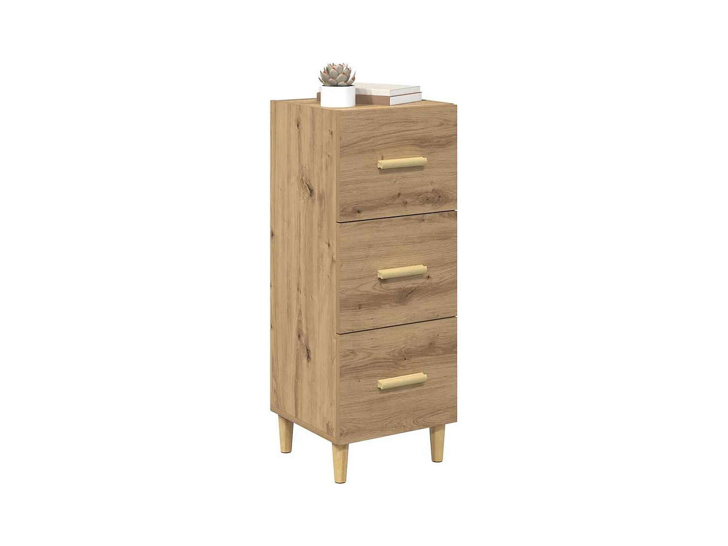 Buffet chêne artisanal 34,5 x 34 x 90 cm Bois d'ingénierie