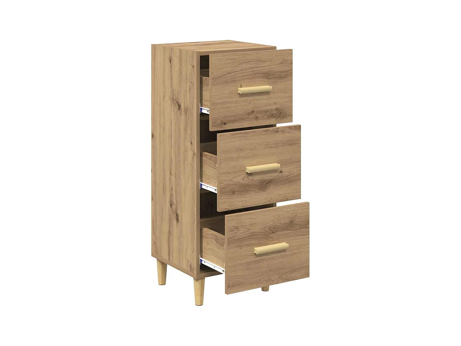 Buffet chêne artisanal 34,5 x 34 x 90 cm Bois d'ingénierie