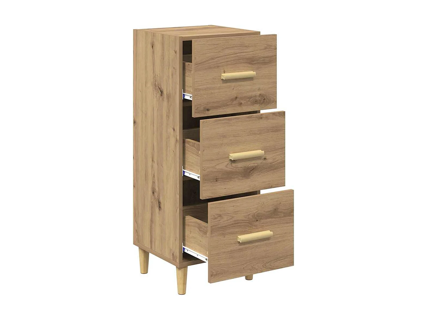 Credenza in rovere realizzata a mano 34,5 x 34 x 90 cm Legno ingegnerizzato