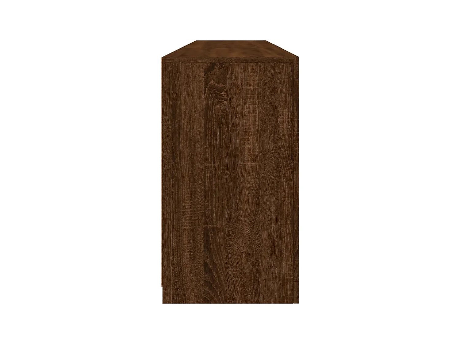 Buffet avec lumières LED chêne marron 181,5x37x67 cm