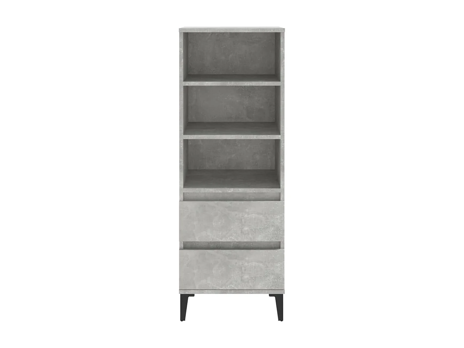 Buffet haut Gris béton 40x36x110 cm Bois d'ingénierie
