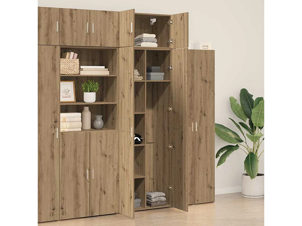 Armoire de rangement chêne artisanal 70 x 42,5 x 225 cm