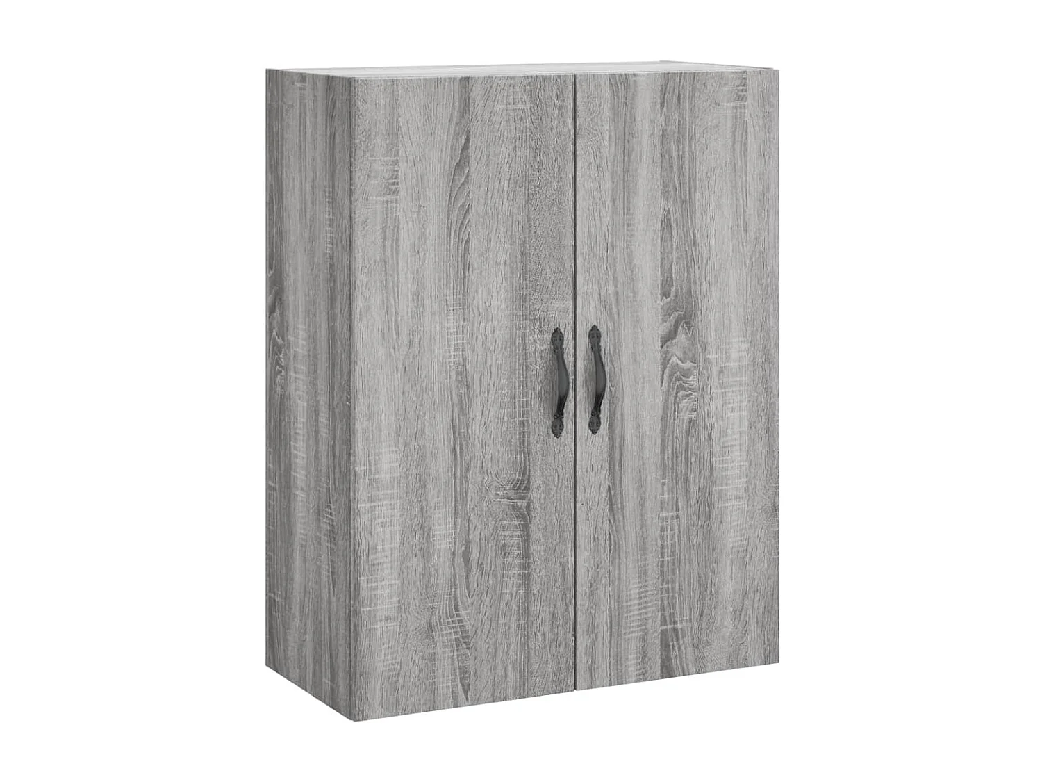 Credenza alta Sonoma grigia 69,5x34x180 cm Legno ingegnerizzato