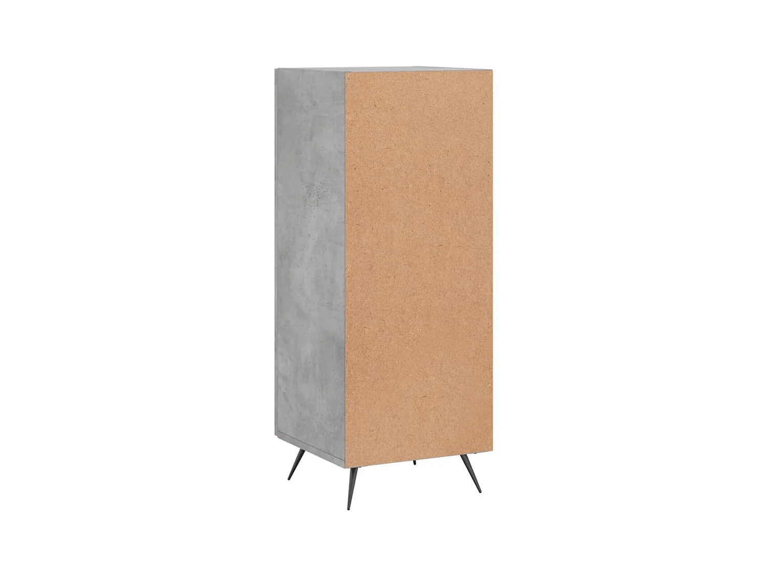 Buffet Gris béton 34,5x34x90 cm Bois d'ingénierie