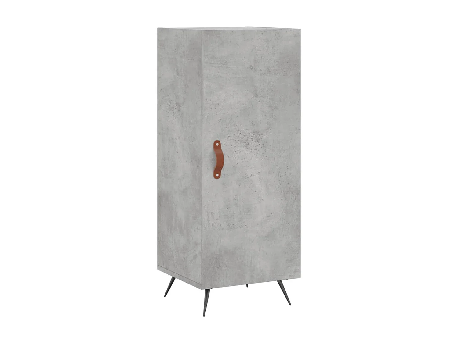 Credenza grigio cemento 34,5x34x90 cm in legno ingegnerizzato