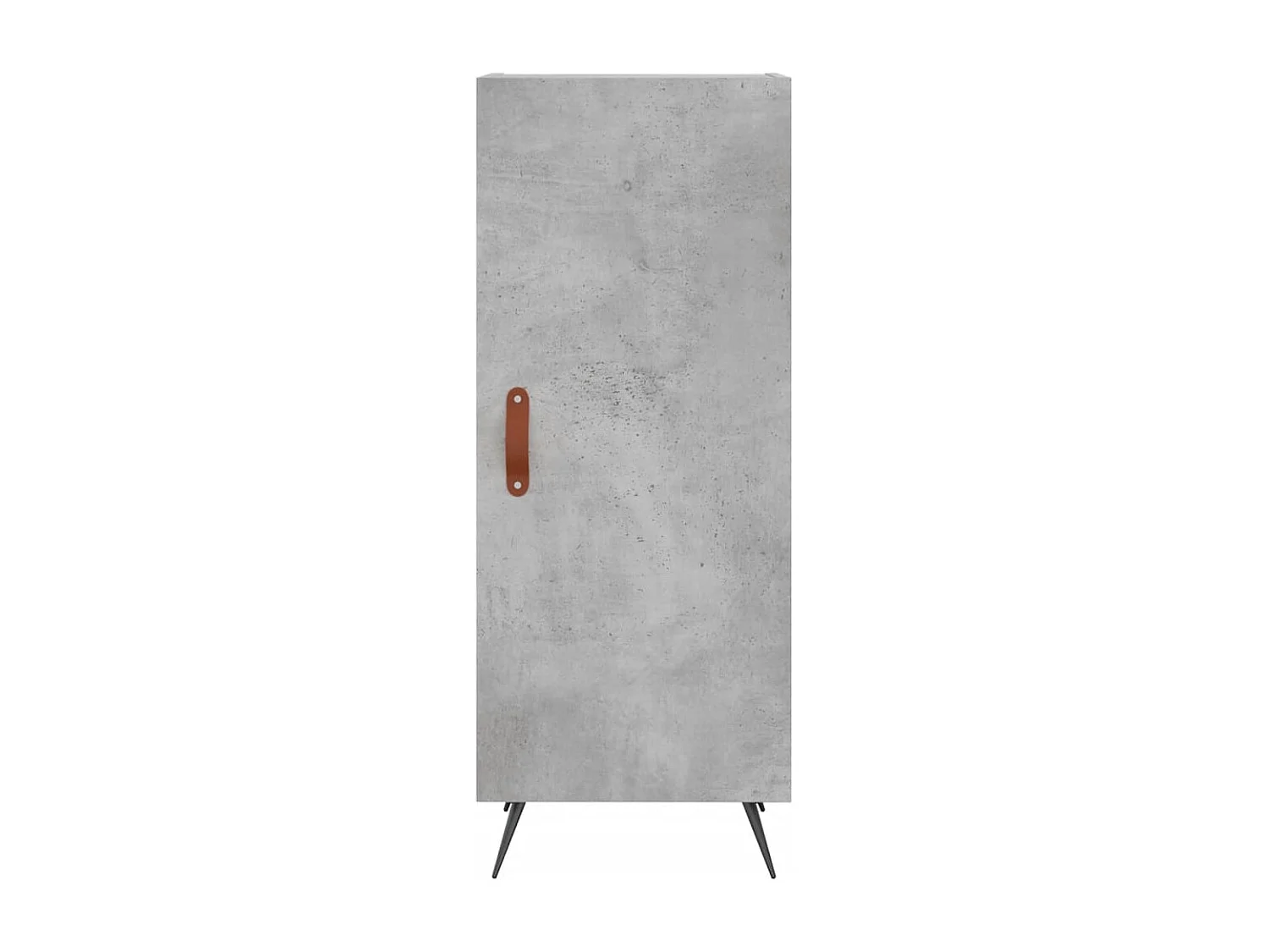 Credenza grigio cemento 34,5x34x90 cm in legno ingegnerizzato