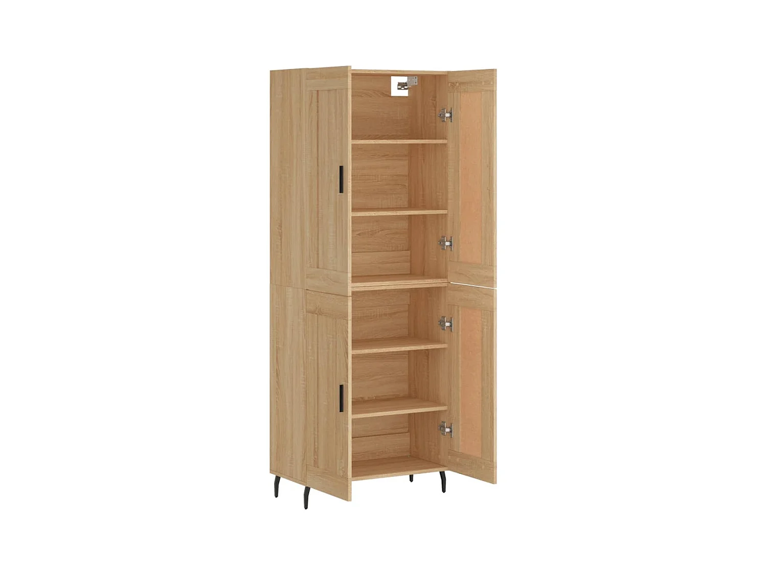 Hoog dressoir Sonoma eiken 69,5x34x180 cm Technisch hout