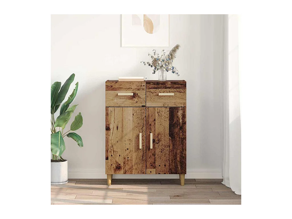 Credenza in legno antico 34 x 69,5 x 89 cm Legno ingegnerizzato