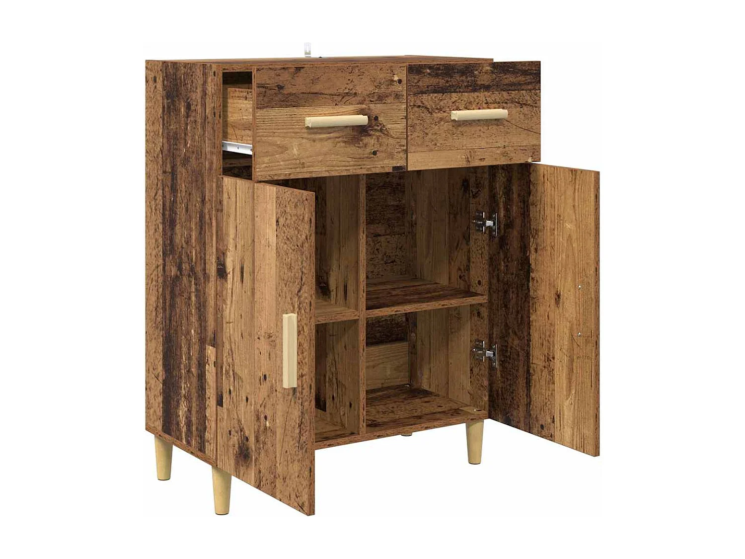 Dressoir Antiek hout 34 x 69,5 x 89 cm Bewerkt hout