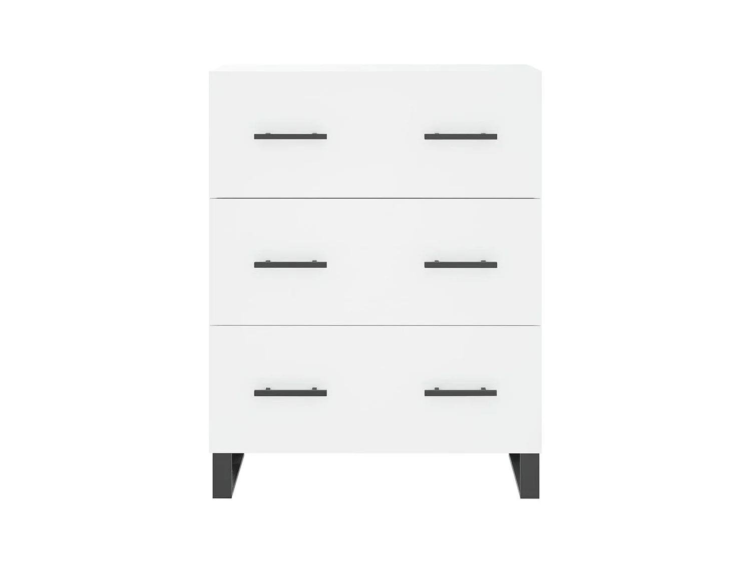 Buffet blanc 69,5x34x90 cm bois d'ingénierie