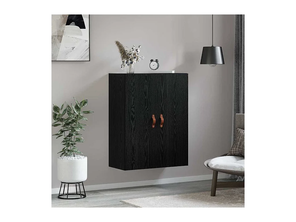 Pensile nero 69,5 x 34 x 90 cm Legno ingegnerizzato