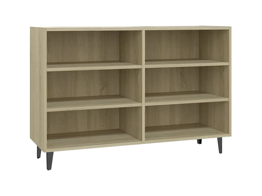 Buffet chêne sonoma 103,5x35x70 cm bois d'ingénierie