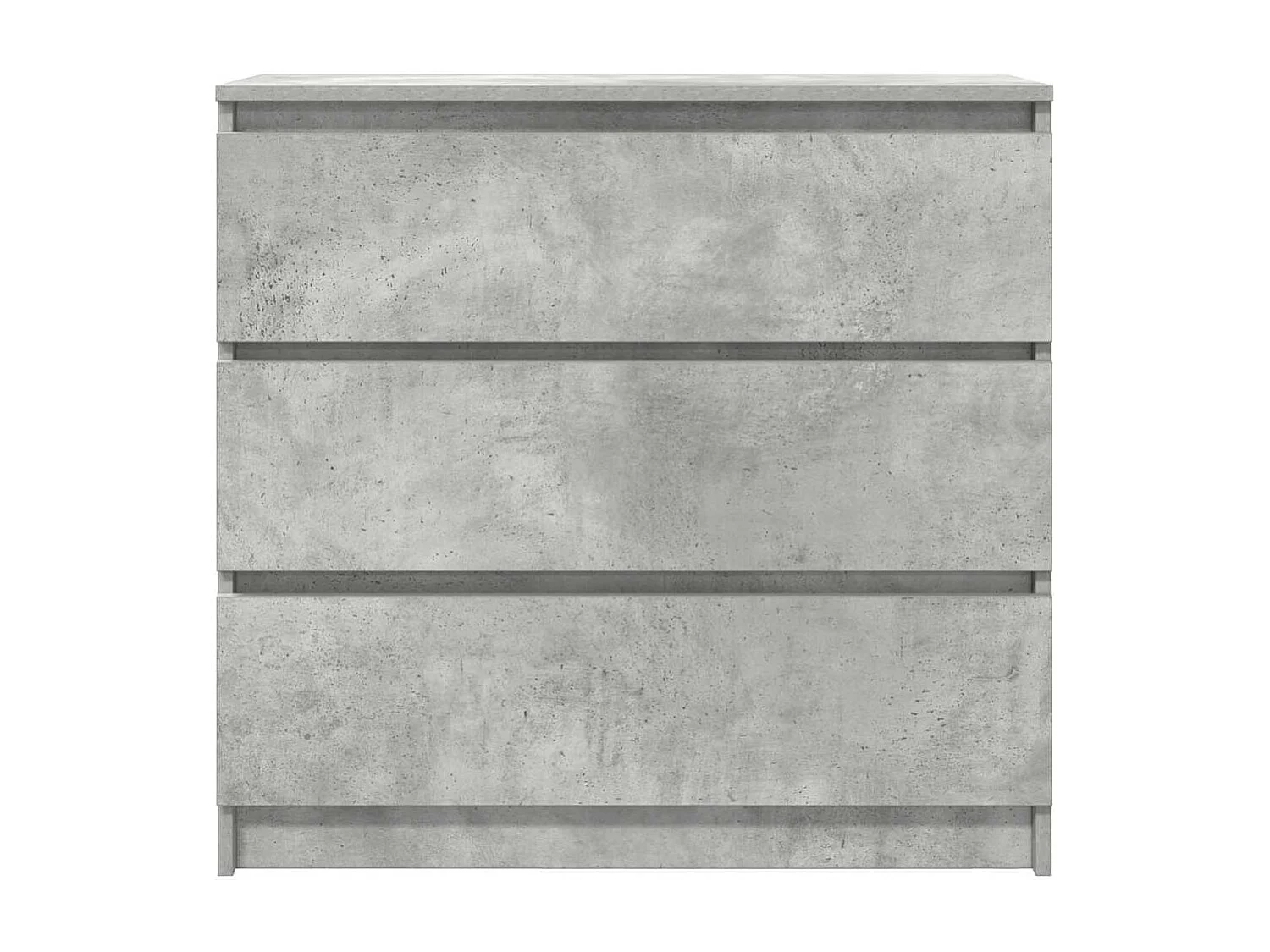 Aparador gris hormigón 80x35x76 cm madera de ingeniería