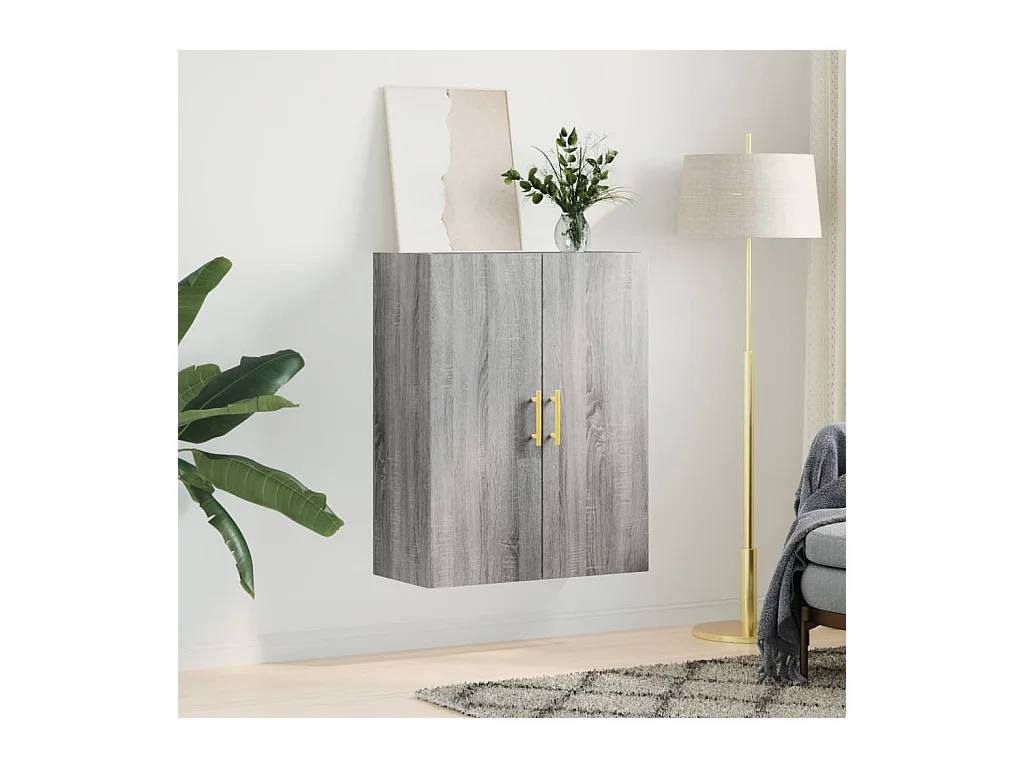 Armoire murale sonoma gris 69,5x34x90 cm