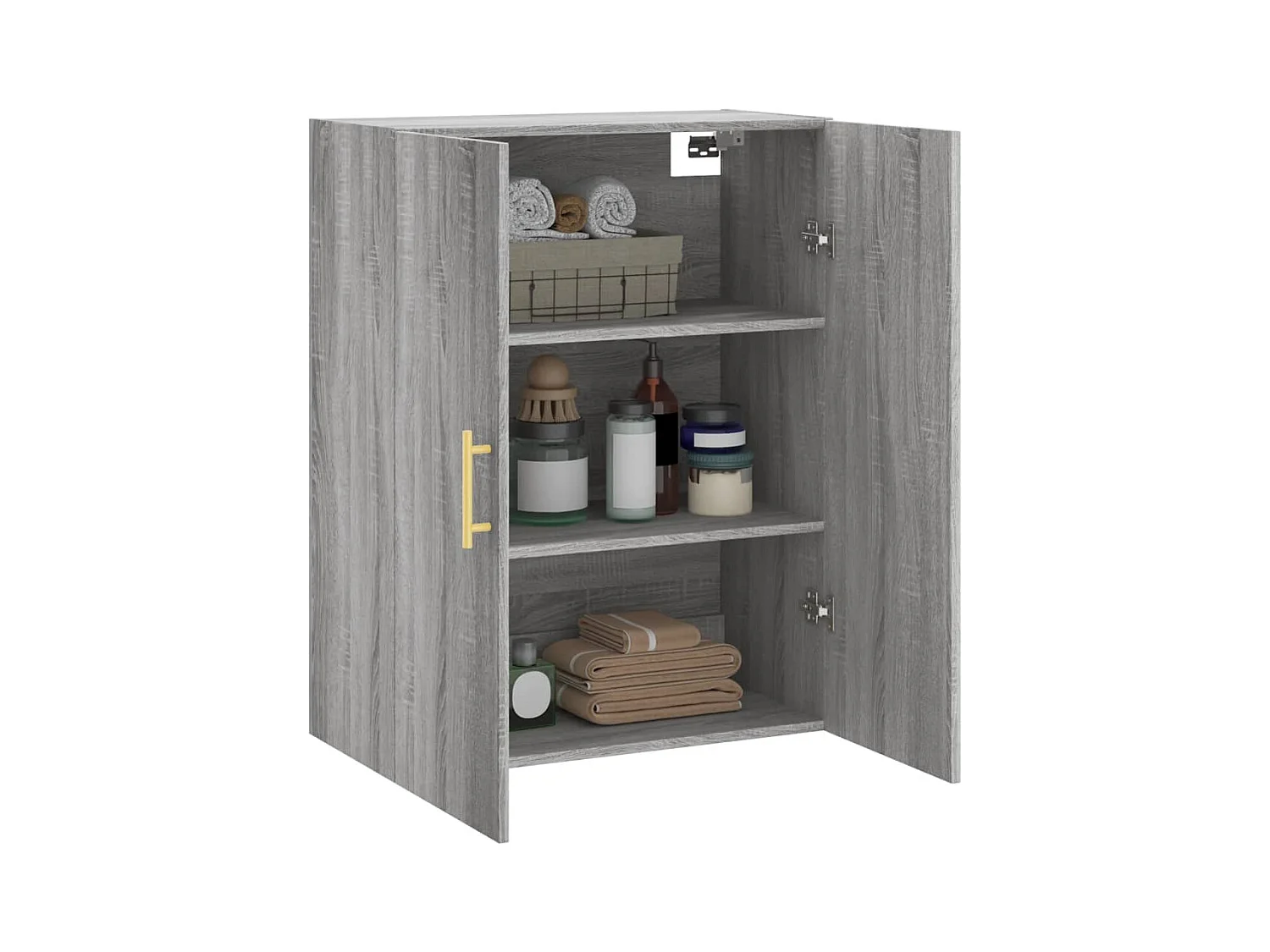 Armoire murale sonoma gris 69,5x34x90 cm