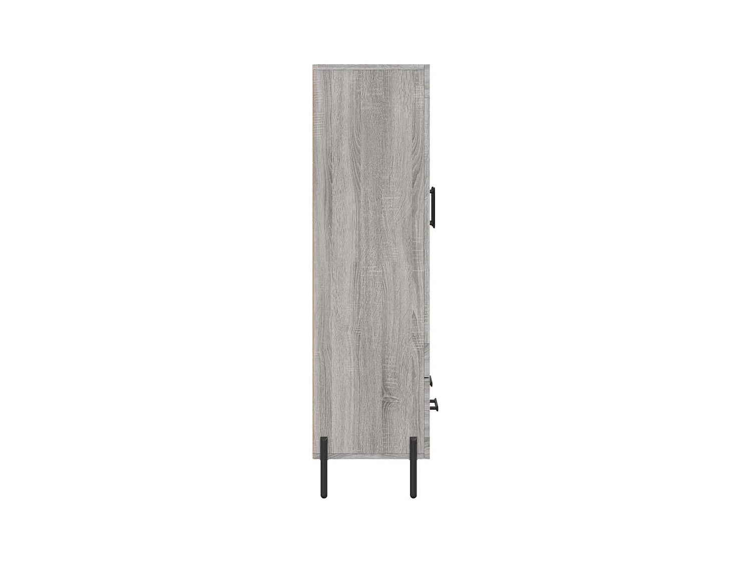 Sonoma grijs hoog dressoir 69,5x31x115 cm bewerkt hout