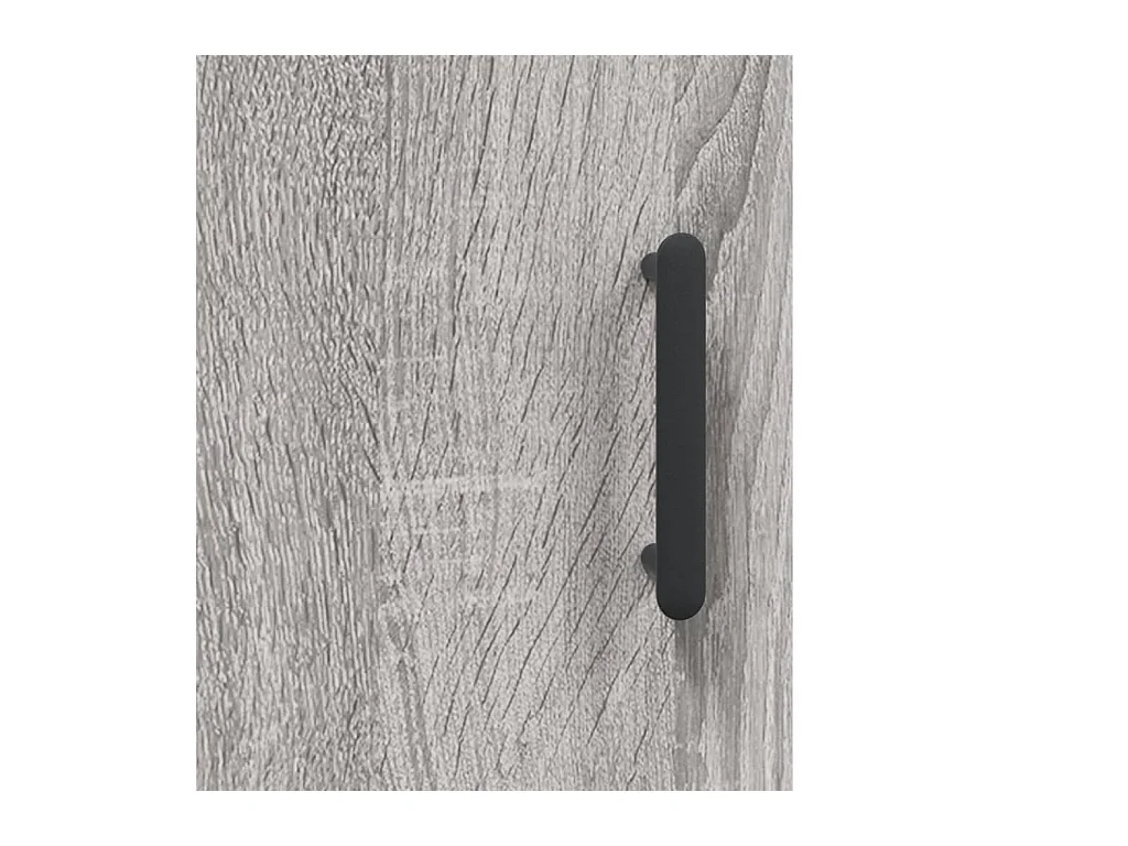 Sonoma grijs hoog dressoir 69,5x31x115 cm bewerkt hout