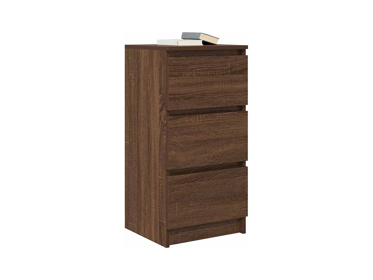Bruin eiken dressoir 37,5x35x76 cm bewerkt hout
