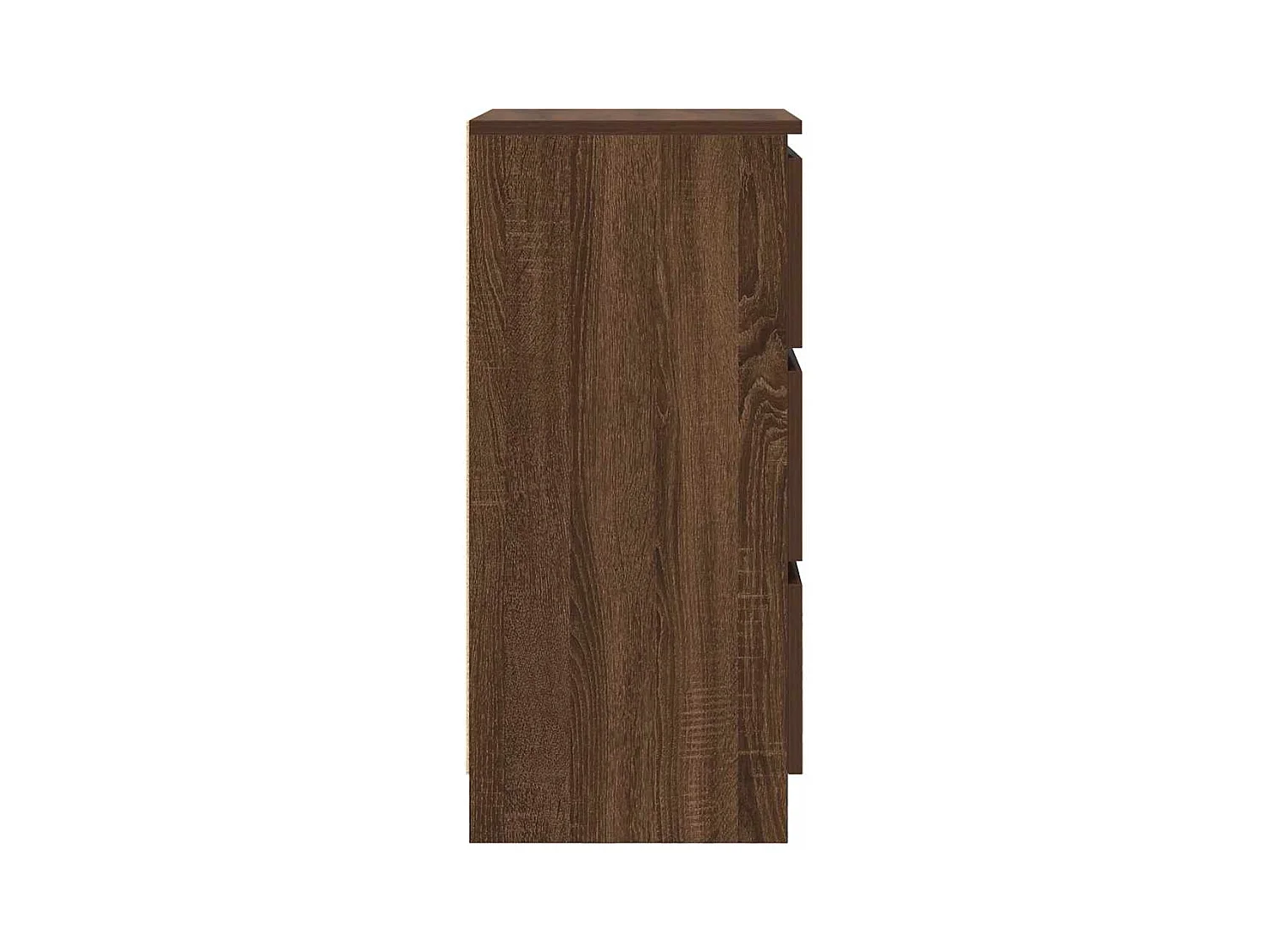 Bruin eiken dressoir 37,5x35x76 cm bewerkt hout