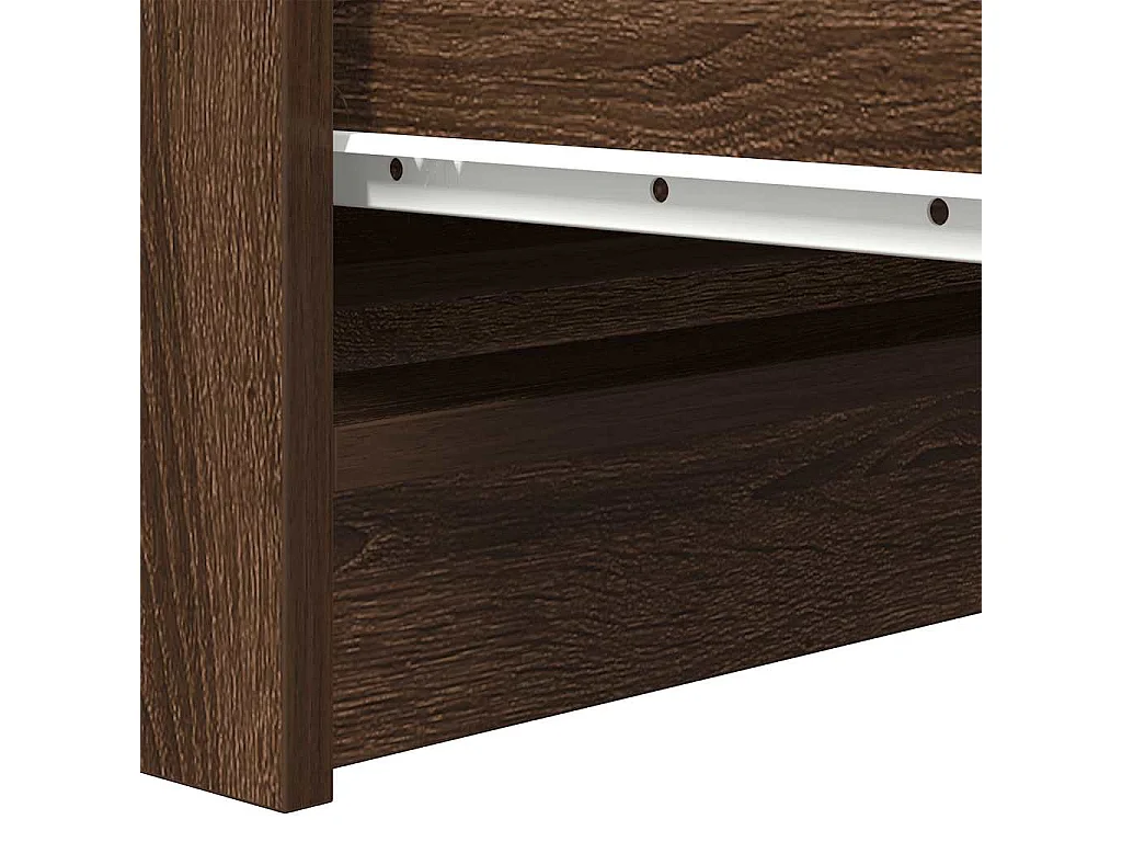 Bruin eiken dressoir 37,5x35x76 cm bewerkt hout