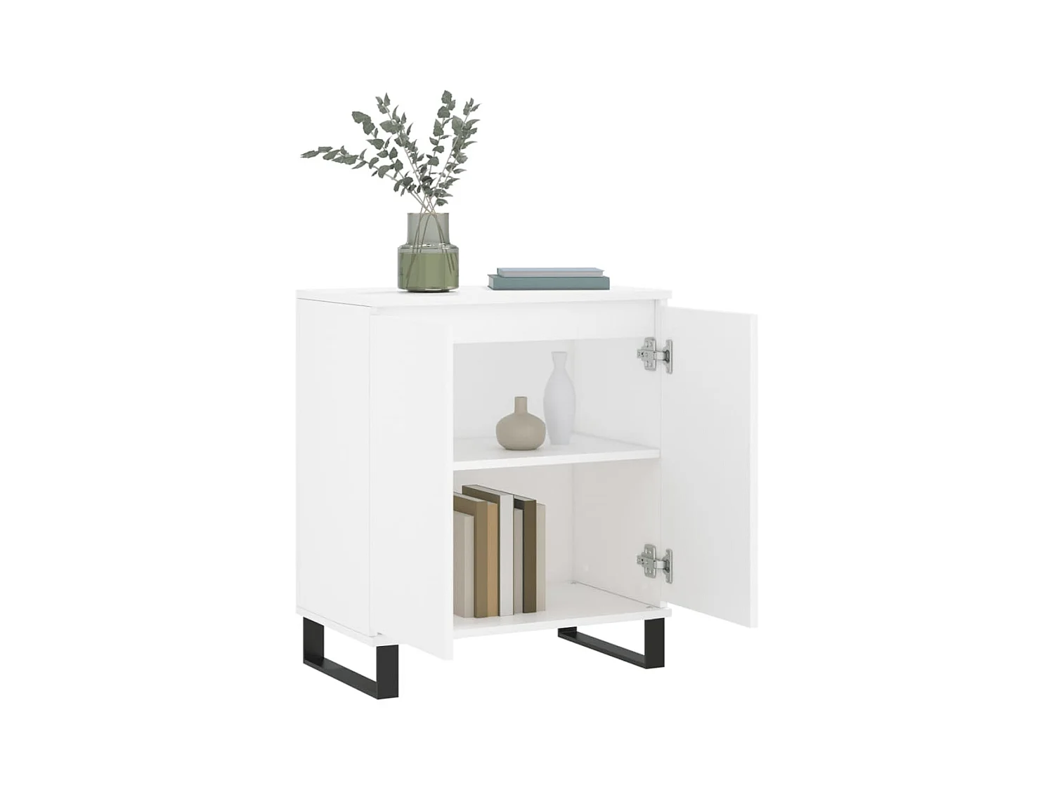 Buffet Blanc 60x35x70 cm Bois d'ingénierie