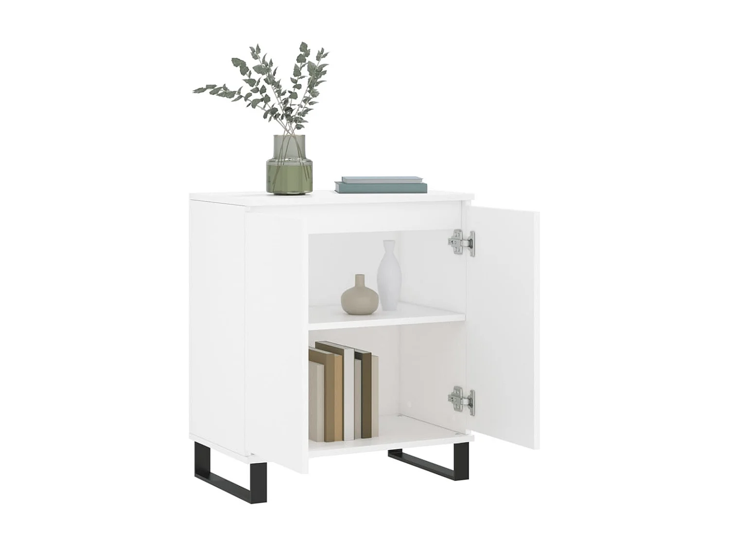 Buffet Blanc 60x35x70 cm Bois d'ingénierie