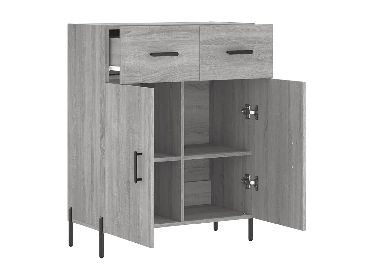Buffet sonoma gris 69,5x34x90 cm bois d'ingénierie