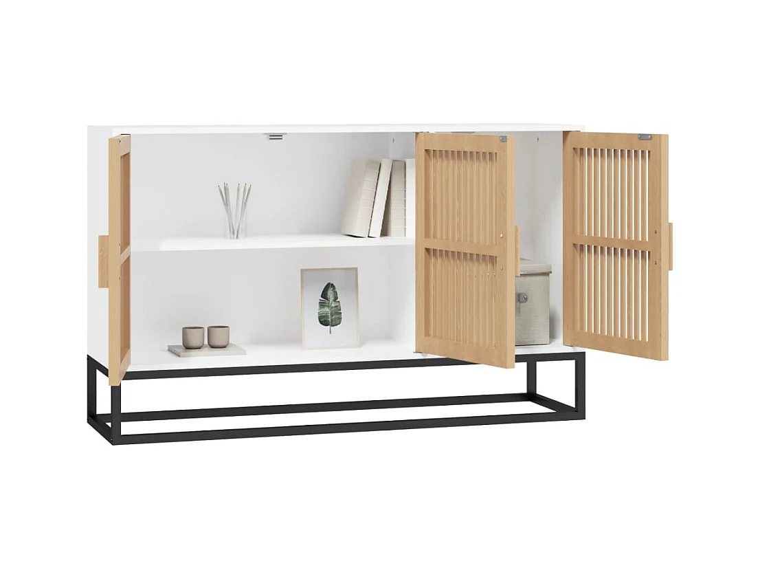 Buffet blanc 105x30x65 cm bois d'ingénierie