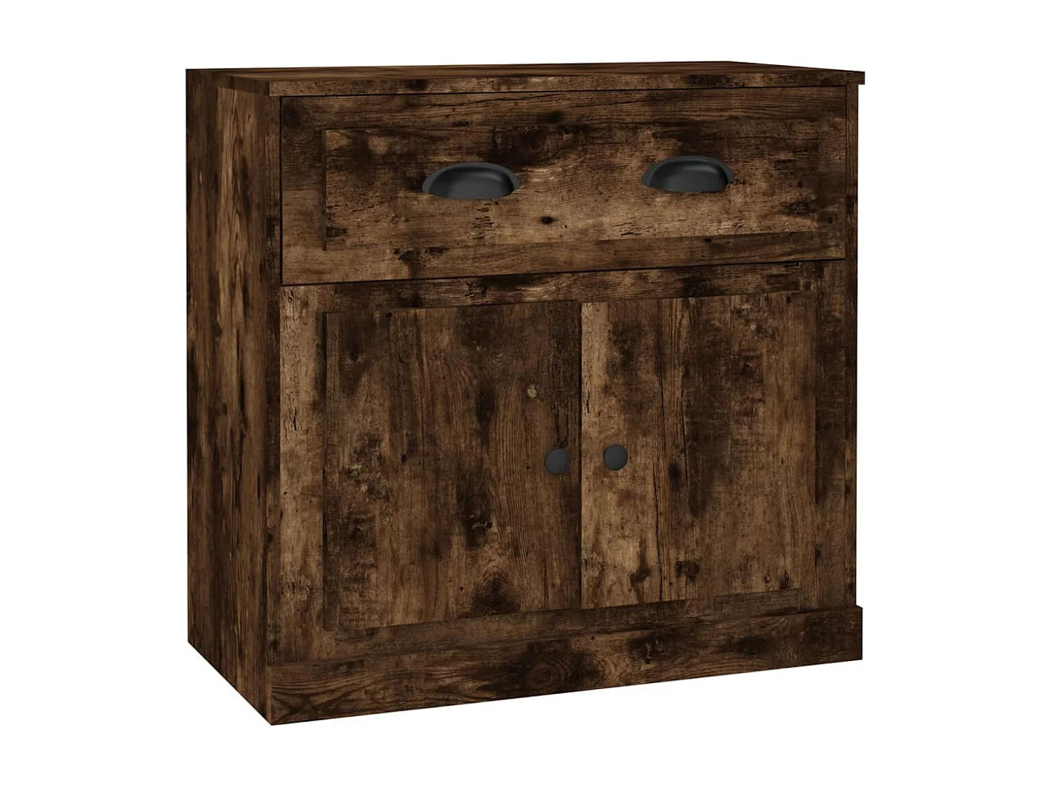 Buffet chêne fumé 70x35,5x67,5 cm bois d'ingénierie