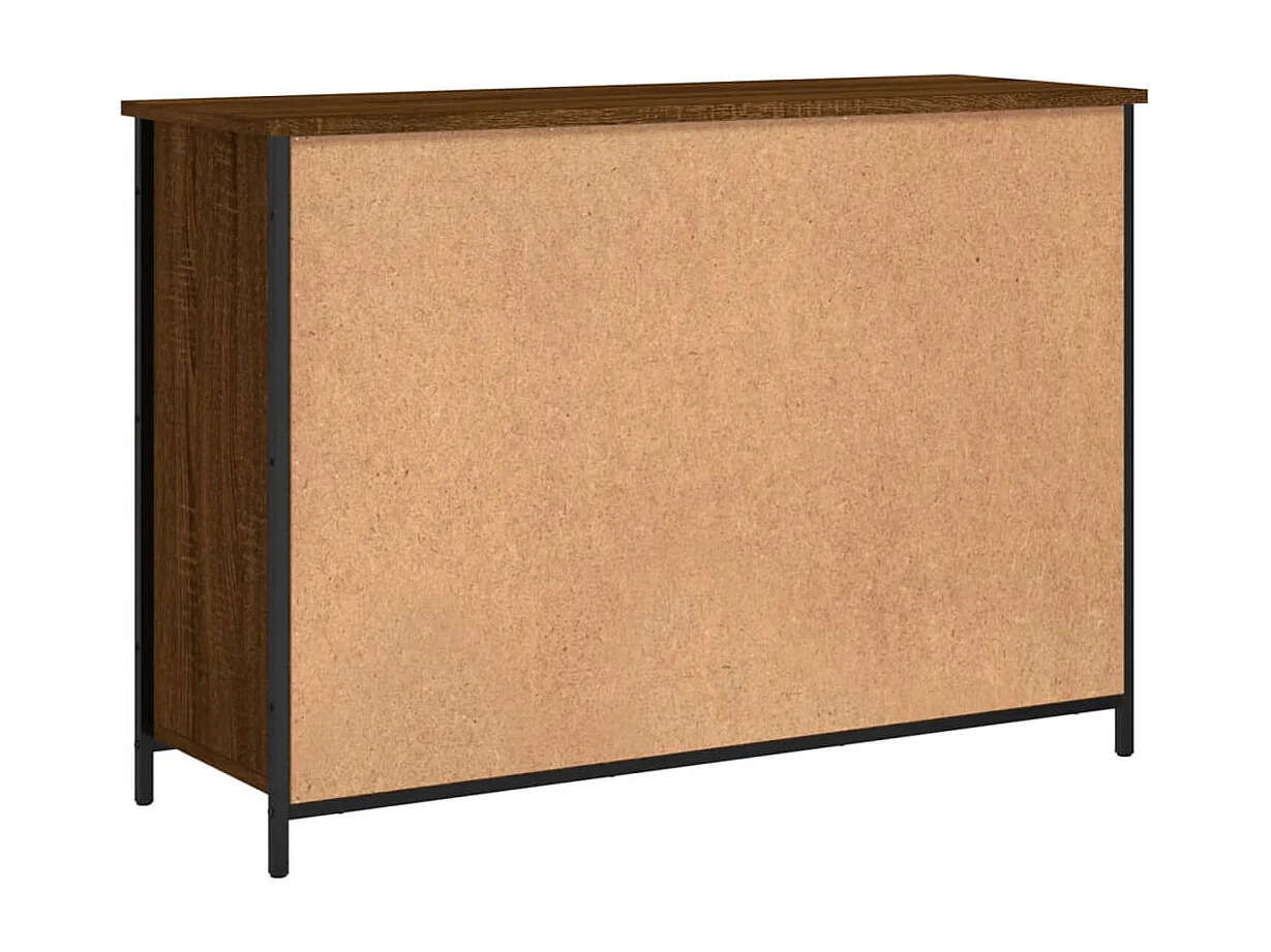 Credenza in rovere marrone 100x35x70 cm in legno ingegnerizzato
