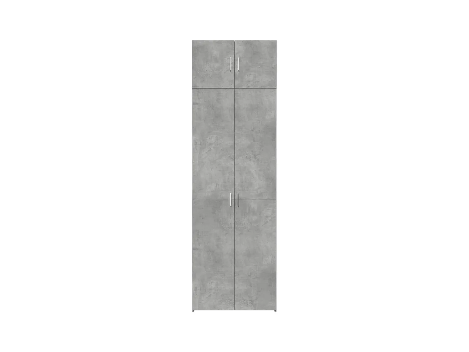 Armoire de rangement gris béton 70x42,5x225cm bois d'ingénierie