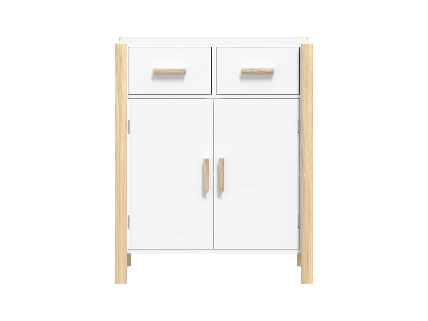 Buffet Blanc 62x38x75 cm Bois d'ingénierie