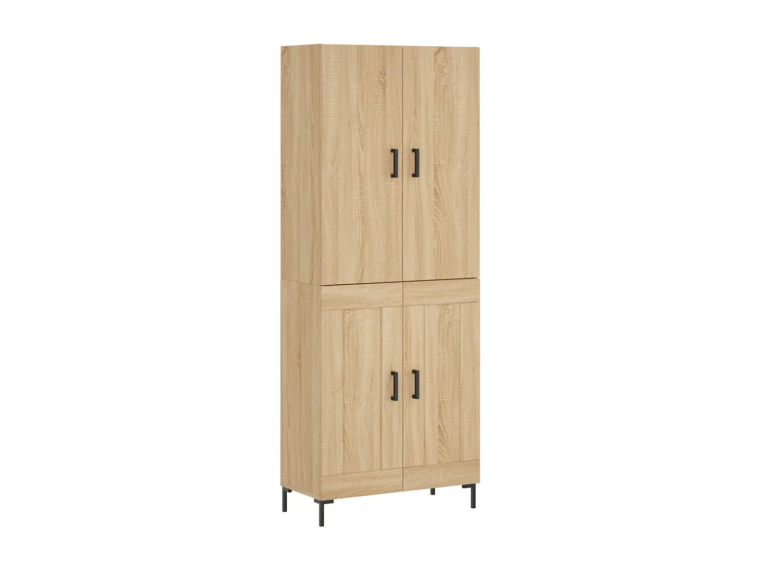 Credenza alta in rovere Sonoma 69,5x34x180 cm Legno ingegnerizzato