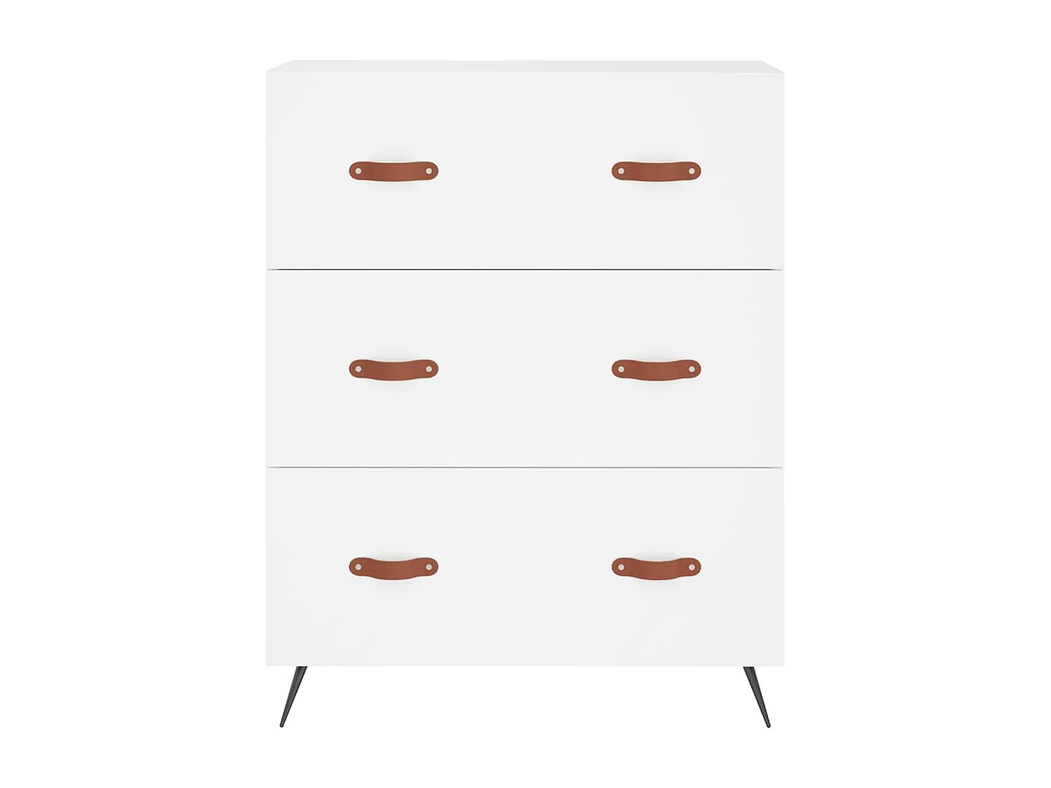 Wit hoog dressoir 69,5x34x180 cm Technisch hout