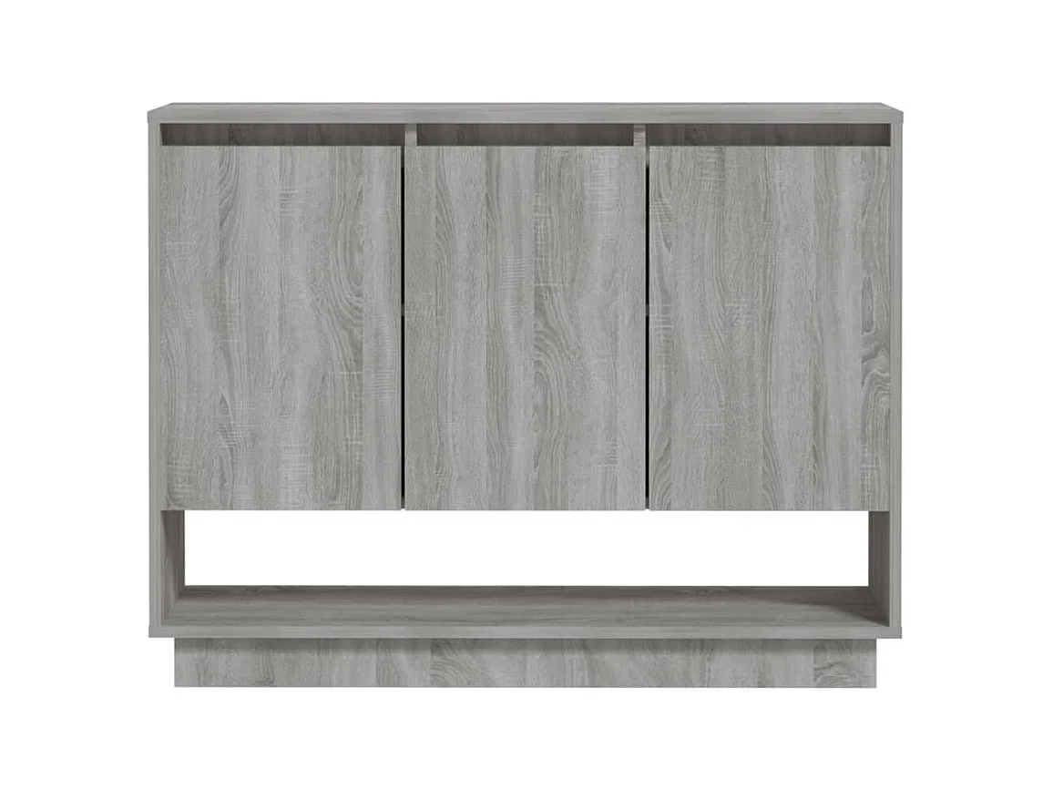 Sonoma Sideboard grau 97x31x75 cm Holzwerkstoff
