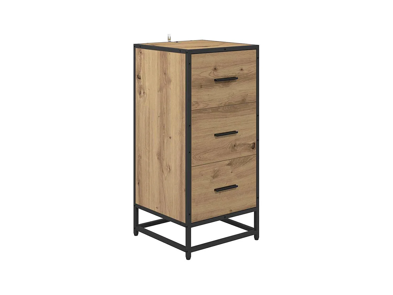 Handgemaakt eikenhouten dressoir 35,5 x 35 x 76 cm Technisch hout
