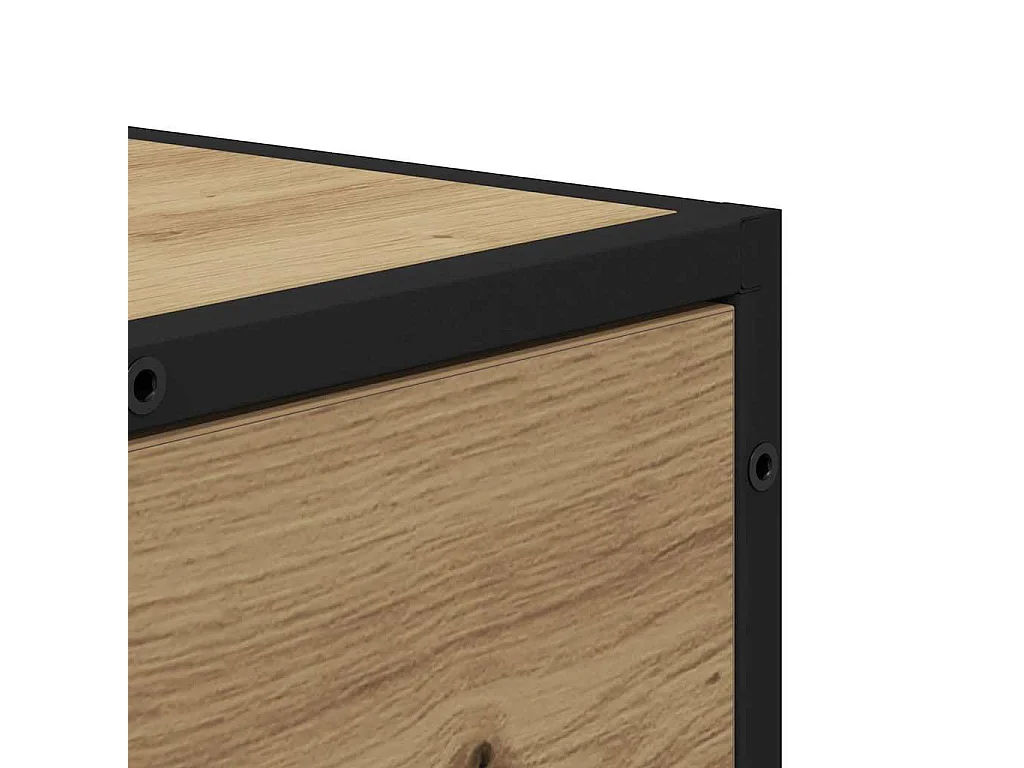 Handgemaakt eikenhouten dressoir 35,5 x 35 x 76 cm Technisch hout