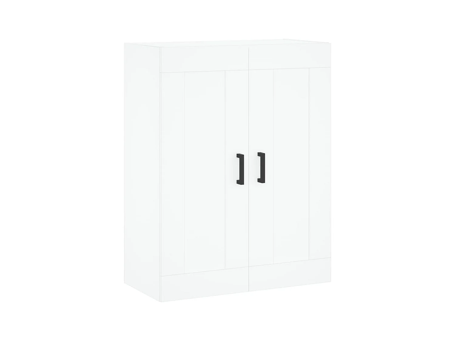 Buffet haut Blanc 69,5x34x180 cm Bois d'ingénierie