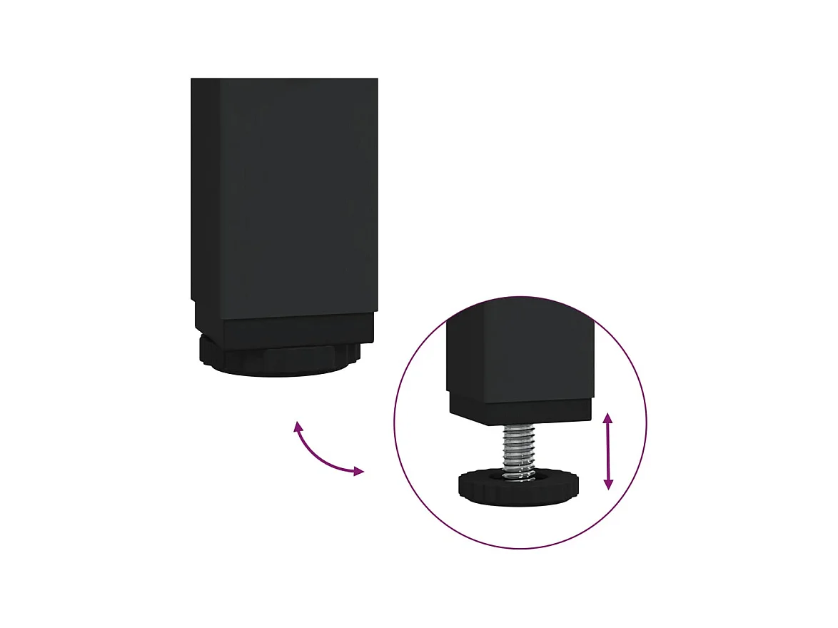 Buffet chêne fumé 100x40x79,5 cm bois d'ingénierie