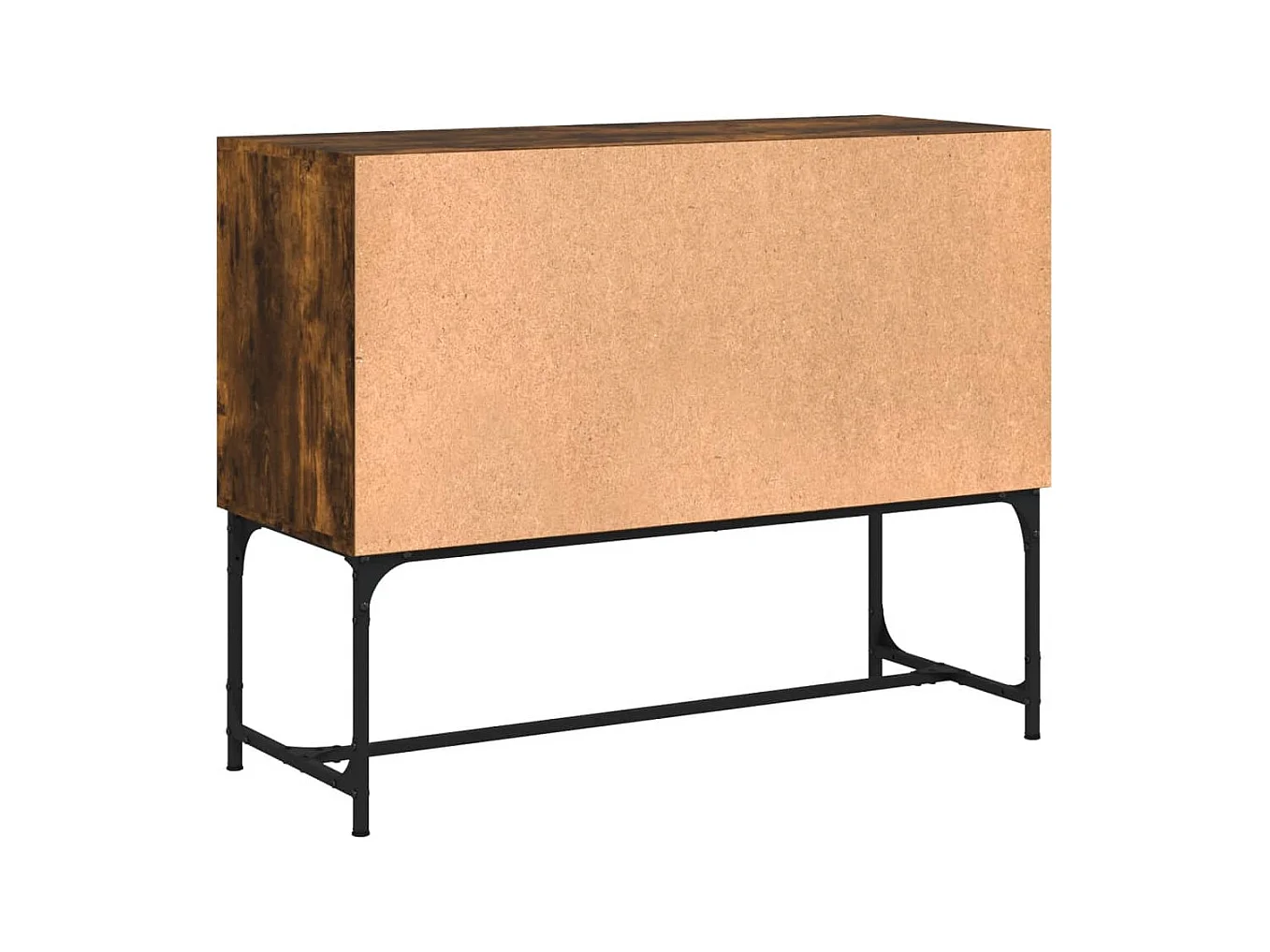 Buffet chêne fumé 100x40x79,5 cm bois d'ingénierie