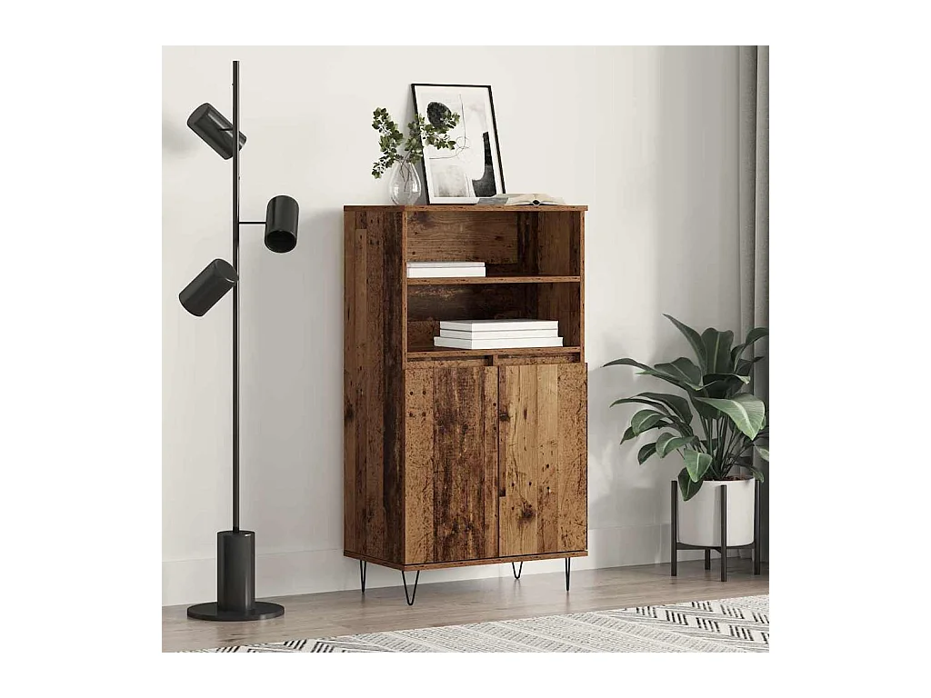 Haut Armoire Marron 60 x 36 x 110 cm Bois d'ingénierie