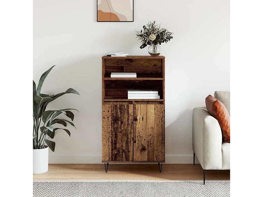 Haut Armoire Marron 60 x 36 x 110 cm Bois d'ingénierie