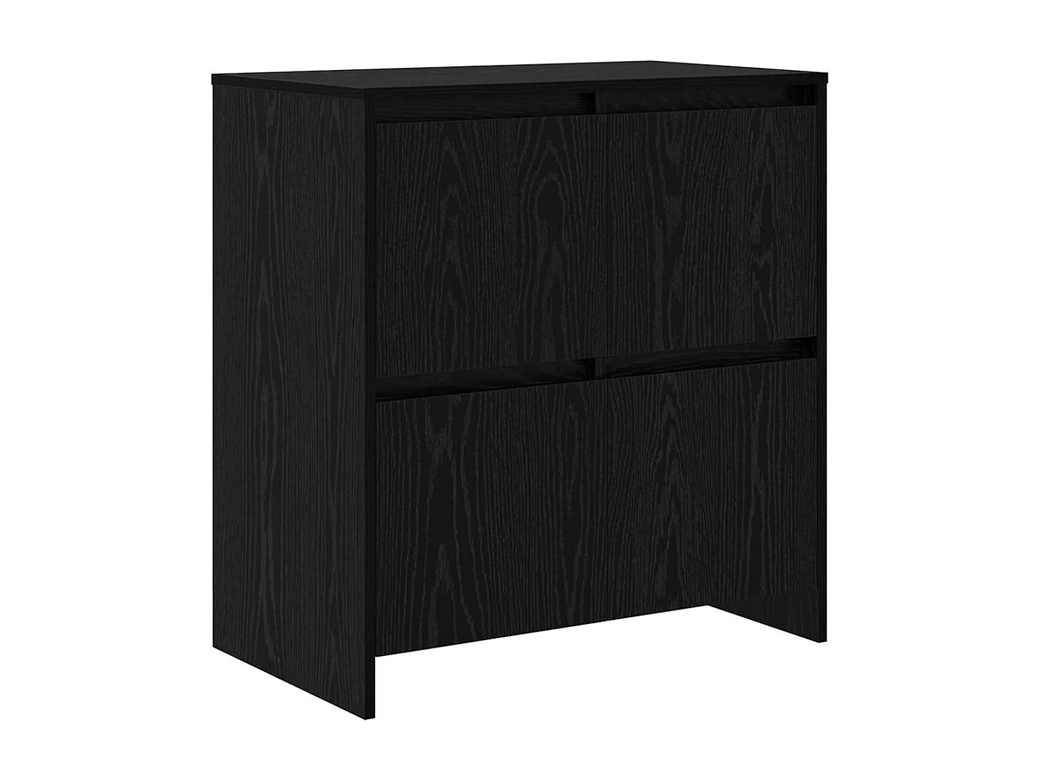 Buffet 3 pcs Chêne noir 70 x 41 x 75 cm Bois d'ingénierie