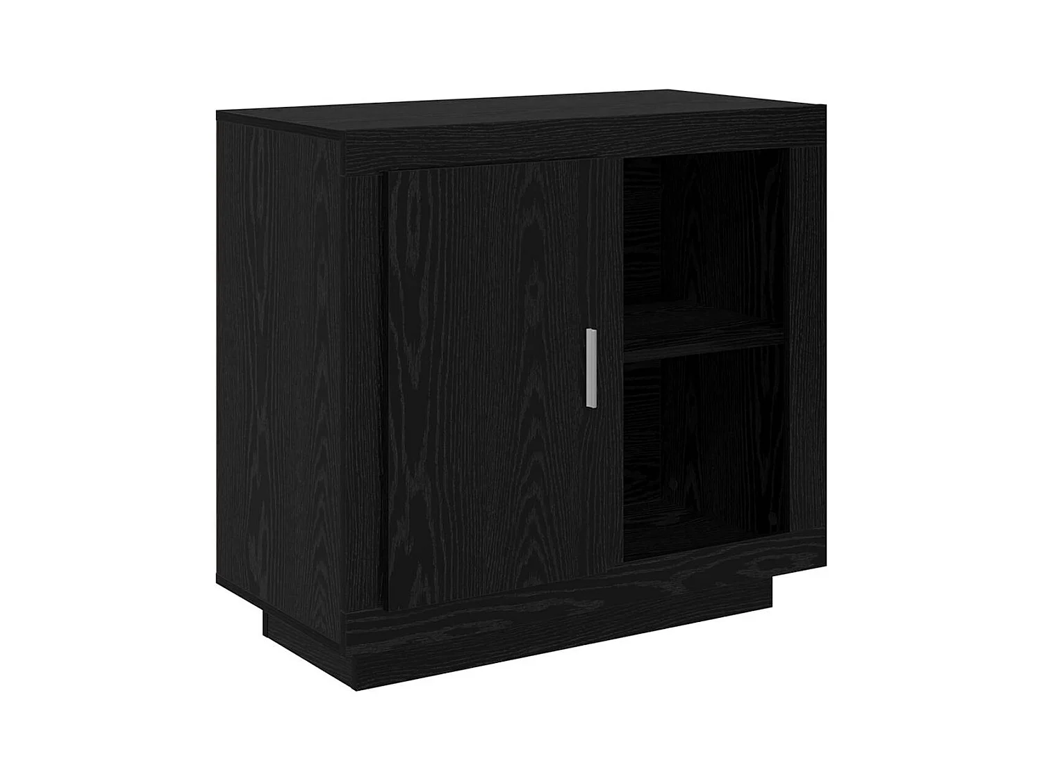 Buffet Chêne noir 40 x 80 x 75 cm Bois d'ingénierie