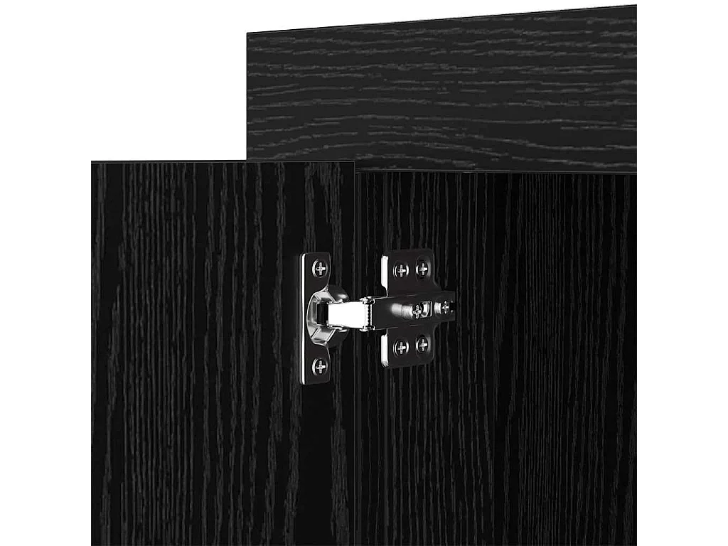 Buffet Chêne noir 40 x 80 x 75 cm Bois d'ingénierie