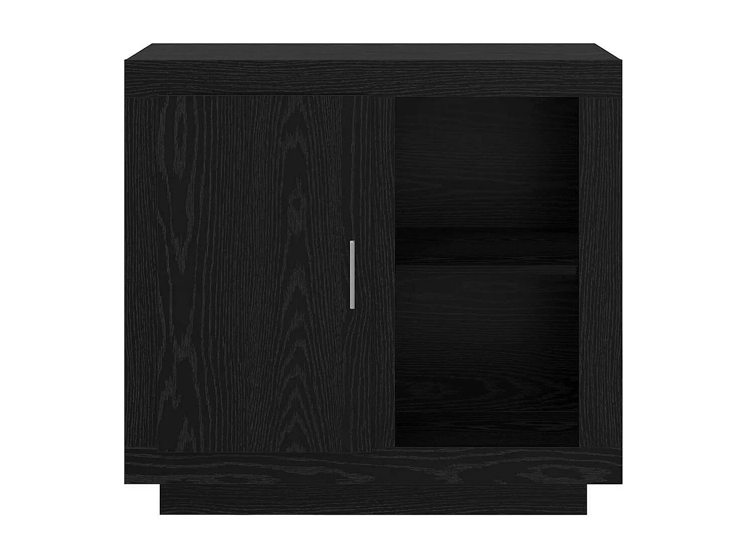Buffet Chêne noir 40 x 80 x 75 cm Bois d'ingénierie