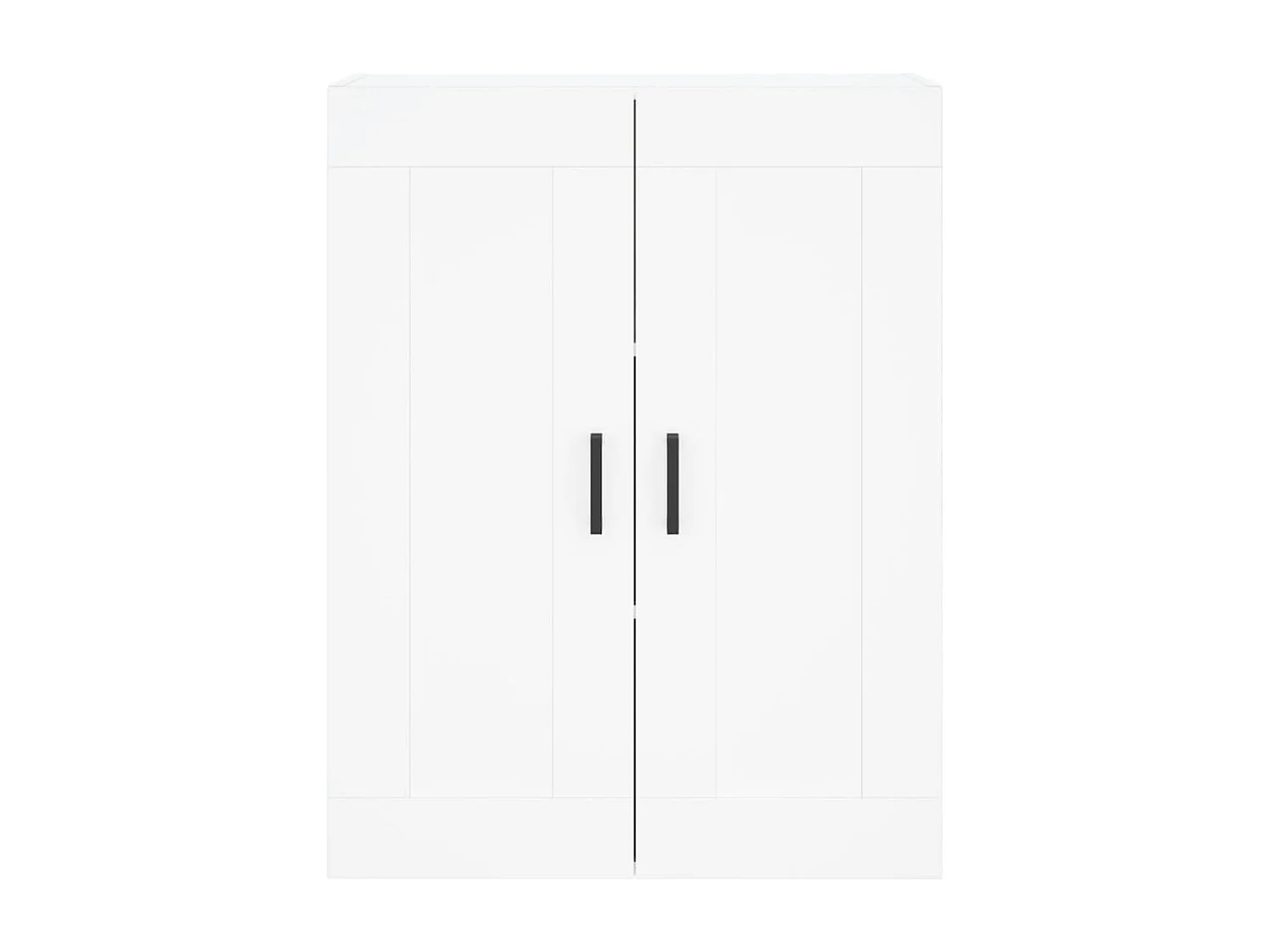 Wit hoog dressoir 69,5x34x180 cm Technisch hout