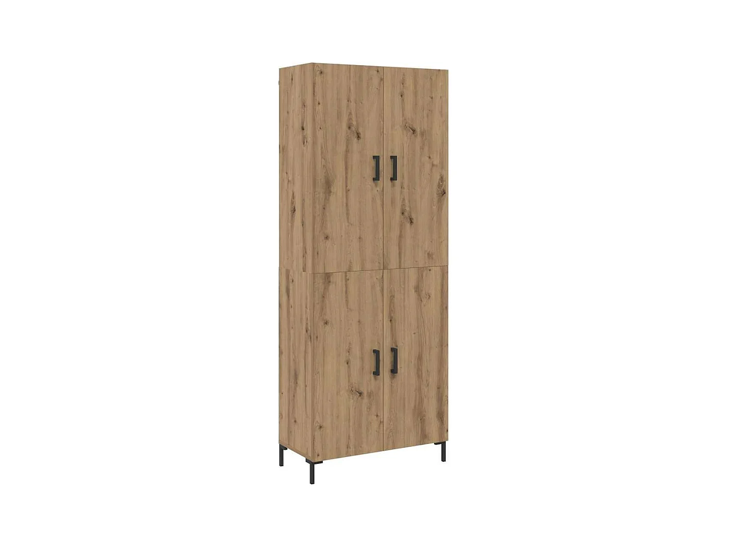 Mueble alto en roble trabajado a mano 69,5 x 34 x 180 cm