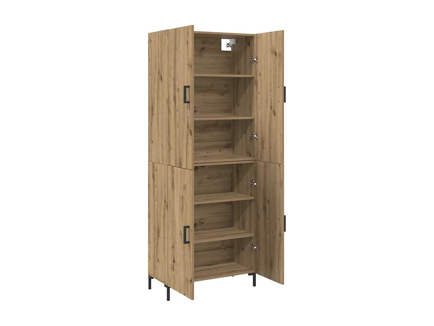 Haut Armoire chêne artisanal 69,5 x 34 x 180 cm