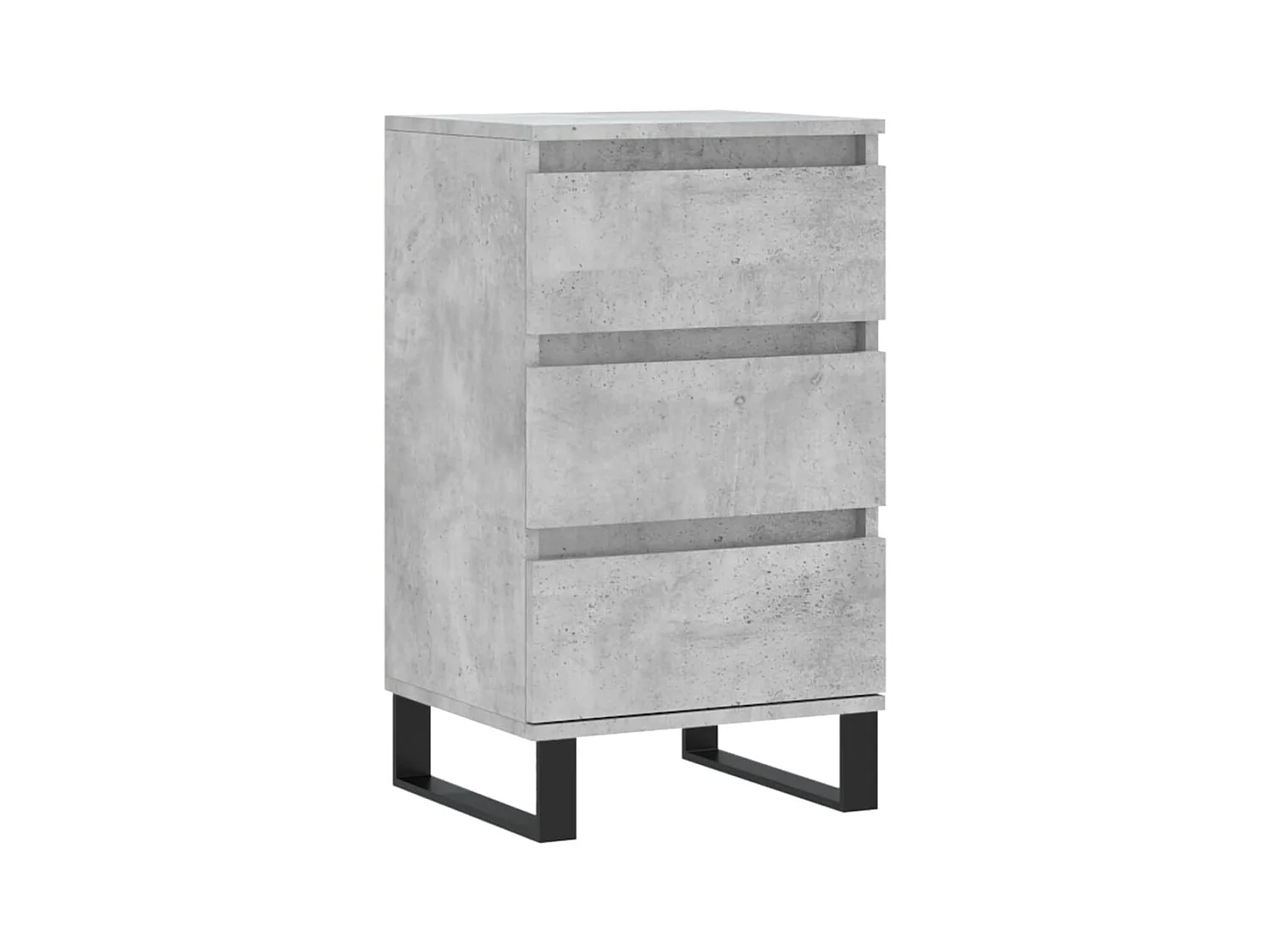 Betongrijs dressoir 40x35x70 cm bewerkt hout